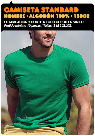 Estampacin camiseta algodon hombre